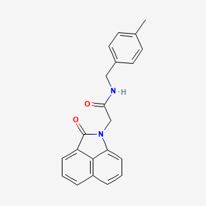 molecular formula C21H18N2O2 B15024927 N-(4-methylbenzyl)-2-(2-oxobenzo[cd]indol-1(2H)-yl)acetamide 