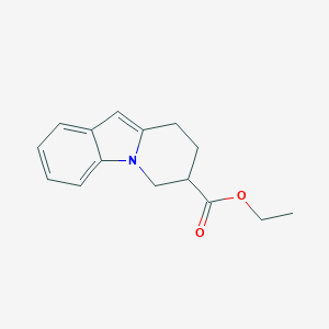 molecular formula C15H17NO2 B150251 Ethyl 6,7,8,9-tetrahydropyrido[1,2-a]indole-7-carboxylate CAS No. 135440-73-2