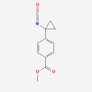 molecular formula C12H11NO3 B1502546 Methyl 4-(1-isocyanatocyclopropyl)benzoate 