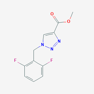 molecular formula C11H9F2N3O2 B150257 Methyl 1-(2,6-difluorobenzyl)-1H-1,2,3-triazole-4-carboxylate CAS No. 217448-86-7