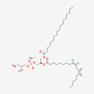 Sodium 2,3-dihydroxypropyl (2R)-2-{[(9Z,12Z)-octadeca-9,12-dienoyl]oxy}-3-(octadecanoyloxy)propyl phosphate