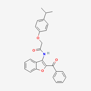molecular formula C26H23NO4 B15025988 N-[2-(phenylcarbonyl)-1-benzofuran-3-yl]-2-[4-(propan-2-yl)phenoxy]acetamide 