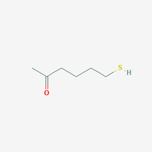 molecular formula C6H12OS B1502623 6-Sulfanylhexan-2-one CAS No. 408340-08-9