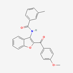 molecular formula C24H19NO4 B15026405 N-[2-(4-methoxybenzoyl)-1-benzofuran-3-yl]-3-methylbenzamide 