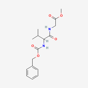 molecular formula C16H22N2O5 B15026507 Methyl 2-(2-{[(benzyloxy)carbonyl]amino}-3-methylbutanamido)acetate 
