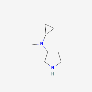 molecular formula C8H16N2 B1502655 N-cyclopropyl-N-methylpyrrolidin-3-amine CAS No. 250275-00-4