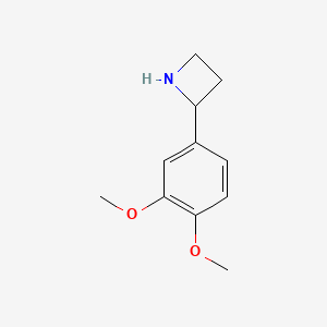 molecular formula C11H15NO2 B1502705 2-(3,4-Dimethoxyphenyl)azetidine CAS No. 777887-06-6