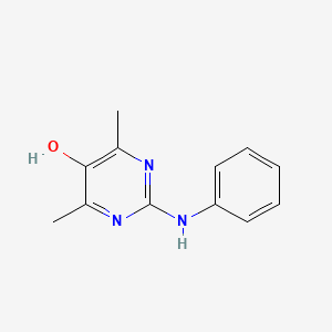 molecular formula C12H13N3O B1502714 4,6-Dimethyl-2-(phenylamino)pyrimidin-5-ol CAS No. 790293-36-6