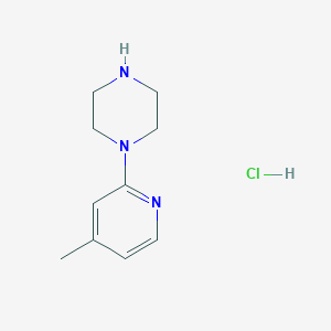 molecular formula C10H16ClN3 B1502748 1-(4-Methyl-pyridin-2-yl)-piperazine hydrochloride CAS No. 1185306-81-3