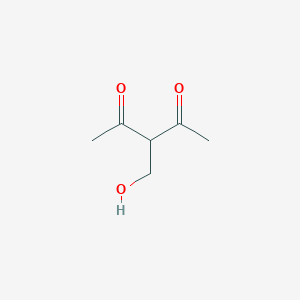 molecular formula C6H10O3 B150278 3-(Hydroxymethyl)pentane-2,4-dione CAS No. 127869-52-7