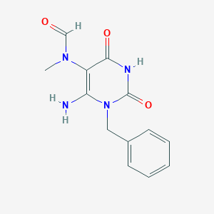 6-Amino-1-benzyl-5-(N-formyl-N-methyl)uracil