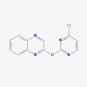 molecular formula C12H7ClN4O B1502818 2-(4-Chloro-pyrimidin-2-yloxy)-quinoxaline CAS No. 1065484-82-3