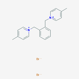 4-Methyl-1-[[2-[(4-methylpyridin-1-ium-1-yl)methyl]phenyl]methyl]pyridin-1-ium;dibromide