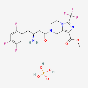 molecular formula C19H21F6N4O7P B1502860 Retagliptin phosphate CAS No. 1256756-88-3