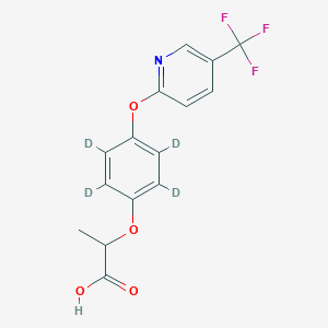 2-[2,3,5,6-Tetradeuterio-4-[5-(trifluoromethyl)pyridin-2-yl]oxyphenoxy]propanoic acid