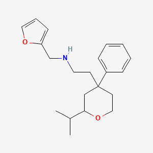 molecular formula C21H29NO2 B15029313 N-(2-furylmethyl)-N-[2-(2-isopropyl-4-phenyltetrahydro-2H-pyran-4-yl)ethyl]amine 