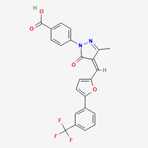 molecular formula C23H15F3N2O4 B15029704 (E/Z)-ZINC09659342 