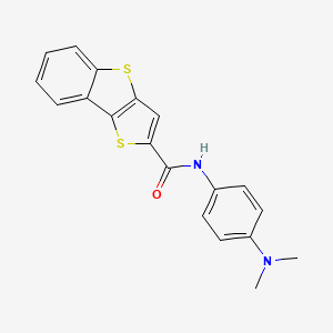 molecular formula C19H16N2OS2 B15030095 N-[4-(dimethylamino)phenyl]thieno[3,2-b][1]benzothiophene-2-carboxamide 