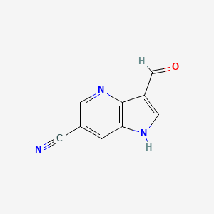 3-formyl-1H-pyrrolo[3,2-b]pyridine-6-carbonitrile
