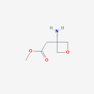 molecular formula C6H12ClNO3 B1503063 Methyl 2-(3-aminooxetan-3-YL)acetate CAS No. 1105662-99-4