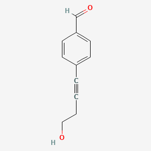 4-(4-Hydroxybut-1-yn-1-yl)benzaldehyde