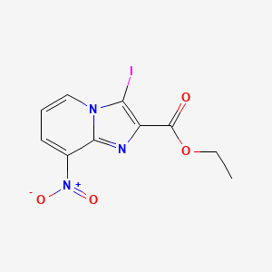 B1503101 Ethyl 3-iodo-8-nitroimidazo[1,2-A]pyridine-2-carboxylate CAS No. 885271-48-7