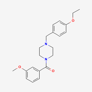 molecular formula C21H26N2O3 B15031090 1-[(4-Ethoxyphenyl)methyl]-4-(3-methoxybenzoyl)piperazine 