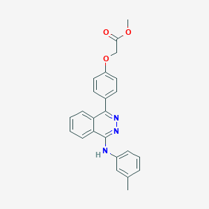 molecular formula C24H21N3O3 B15031342 Methyl (4-{4-[(3-methylphenyl)amino]phthalazin-1-yl}phenoxy)acetate 