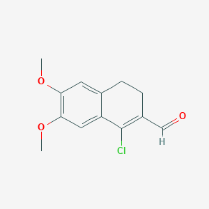 B1503236 1-Chloro-6,7-dimethoxy-3,4-dihydro-naphthalene-2-carbaldehyde CAS No. 885279-10-7