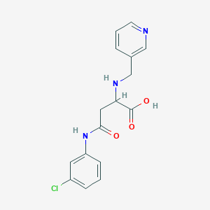 molecular formula C16H16ClN3O3 B15032745 N-(3-chlorophenyl)-N~2~-(pyridin-3-ylmethyl)asparagine 