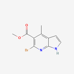 molecular formula C10H9BrN2O2 B1503382 methyl 6-bromo-4-methyl-1H-pyrrolo[2,3-b]pyridine-5-carboxylate 