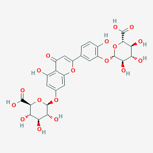 molecular formula C27H26O18 B150340 Luteolin 7,3'-di-O-glucuronide CAS No. 53965-08-5