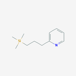 molecular formula C11H19NSi B150342 2-[3-(Trimethylsilyl)propyl]pyridine CAS No. 137017-72-2