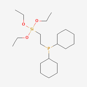 molecular formula C20H41O3PSi B1503434 Dicyclohexylphosphinoethyltriethoxysilane CAS No. 55289-47-9