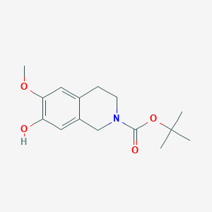 molecular formula C15H21NO4 B1503446 tert-butyl 7-hydroxy-6-methoxy-3,4-dihydro-1H-isoquinoline-2-carboxylate CAS No. 167159-80-0