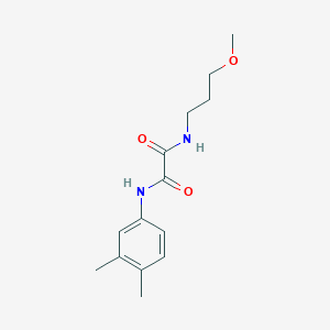 molecular formula C14H20N2O3 B15034576 N-(3,4-dimethylphenyl)-N'-(3-methoxypropyl)ethanediamide 