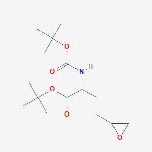 molecular formula C15H27NO5 B1503492 Tert-butyl 2-(tert-butoxycarbonylamino)-4-(oxiran-2-YL)butanoate CAS No. 220243-56-1