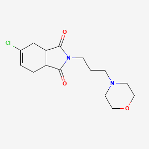 molecular formula C15H21ClN2O3 B15034967 Isoindole-1,3-dione, 5-chloro-2-(3-morpholin-4-yl-propyl)-3a,4,7,7a-tetrahydro- 