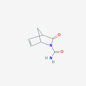 molecular formula C7H8N2O2 B150350 2-Carbamoyl-2-azabicyclo[2.2.1]hept-5-en-3-one CAS No. 132243-26-6