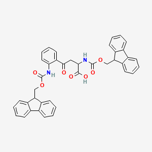 molecular formula C40H32N2O7 B1503511 Di-Fmoc-2-amino-3-(2-aminobenzoyl) propionic acid 