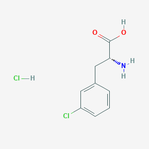 molecular formula C9H11Cl2NO2 B1503540 3-Chloro-D-phenylalanine hydrochloride CAS No. 457654-74-9