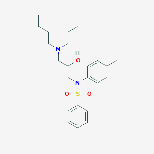 molecular formula C25H38N2O3S B15035924 N-[3-(dibutylamino)-2-hydroxypropyl]-4-methyl-N-(4-methylphenyl)benzenesulfonamide 
