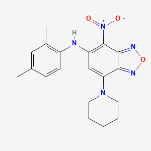 molecular formula C19H21N5O3 B15036542 N-(2,4-dimethylphenyl)-4-nitro-7-(piperidin-1-yl)-2,1,3-benzoxadiazol-5-amine 