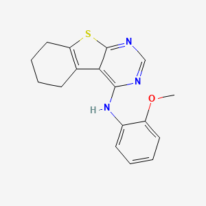 molecular formula C17H17N3OS B15037214 N-(2-methoxyphenyl)-5,6,7,8-tetrahydro[1]benzothieno[2,3-d]pyrimidin-4-amine 