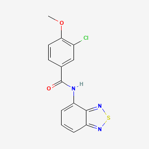 molecular formula C14H10ClN3O2S B15037332 N-(2,1,3-benzothiadiazol-4-yl)-3-chloro-4-methoxybenzamide 