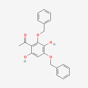 molecular formula C22H20O5 B1503772 1-(2,4-Bis(benzyloxy)-3,6-dihydroxyphenyl)ethanone CAS No. 1083181-35-4