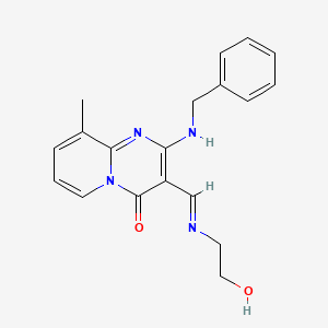 molecular formula C19H20N4O2 B15037796 2-(Benzylamino)-3-[(E)-[(2-hydroxyethyl)imino]methyl]-9-methyl-4H-pyrido[1,2-A]pyrimidin-4-one 