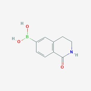 molecular formula C9H10BNO3 B1503780 (1-Oxo-1,2,3,4-tetrahydroisoquinolin-6-yl)boronic acid CAS No. 376584-81-5