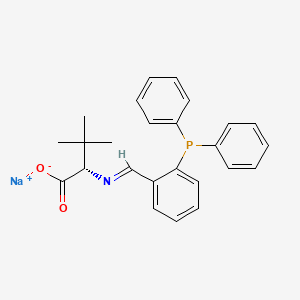 molecular formula C25H25NNaO2P B1503784 N-[[2-(Diphenylphosphino)phenyl]methylene]-3-methyl-L-valine sodium salt CAS No. 1067225-04-0
