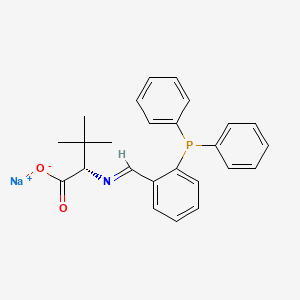 molecular formula C25H25NNaO2P B1503784 Sodium (2S)-2-[(E)-{[2-(diphenylphosphanyl)phenyl]methylidene}amino]-3,3-dimethylbutanoate CAS No. 1067225-04-0